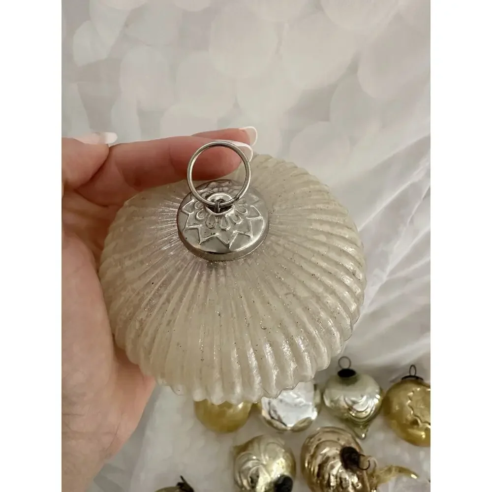 Lot Of 13 X LARGE Handblown Glass Christmas Ornament Balls High End Quality